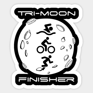 Space Moon Triathlon Finisher Sticker